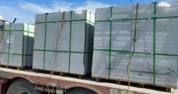 南充 芝麻白花岗岩地铺石装车日常