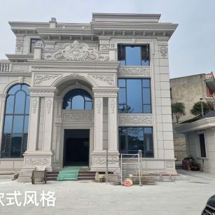 南充 白麻花岗岩别墅外墙干挂