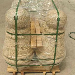 南充 黄金麻异形定制雕花——棒棒糖挡车柱