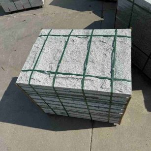 南充 白麻花岗岩石材自然面蘑菇石成品