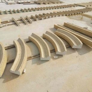 南充 黄金麻花岗岩别墅线条