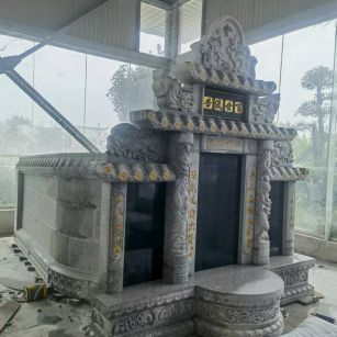 南充 芝麻白墓碑效果展示图