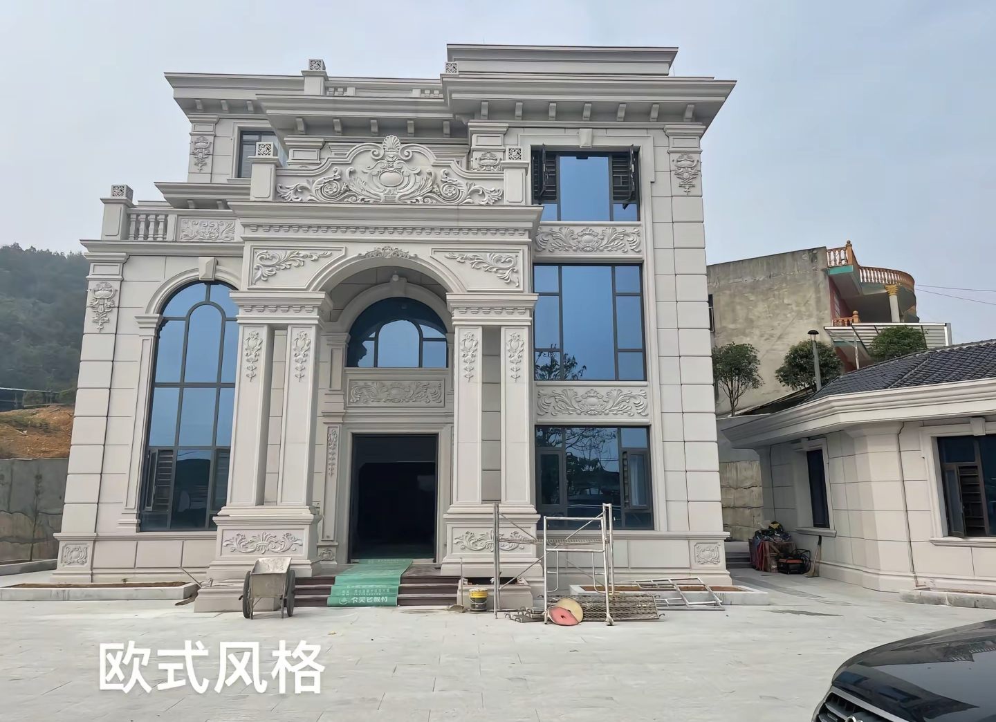 南充 白麻花岗岩别墅外墙干挂