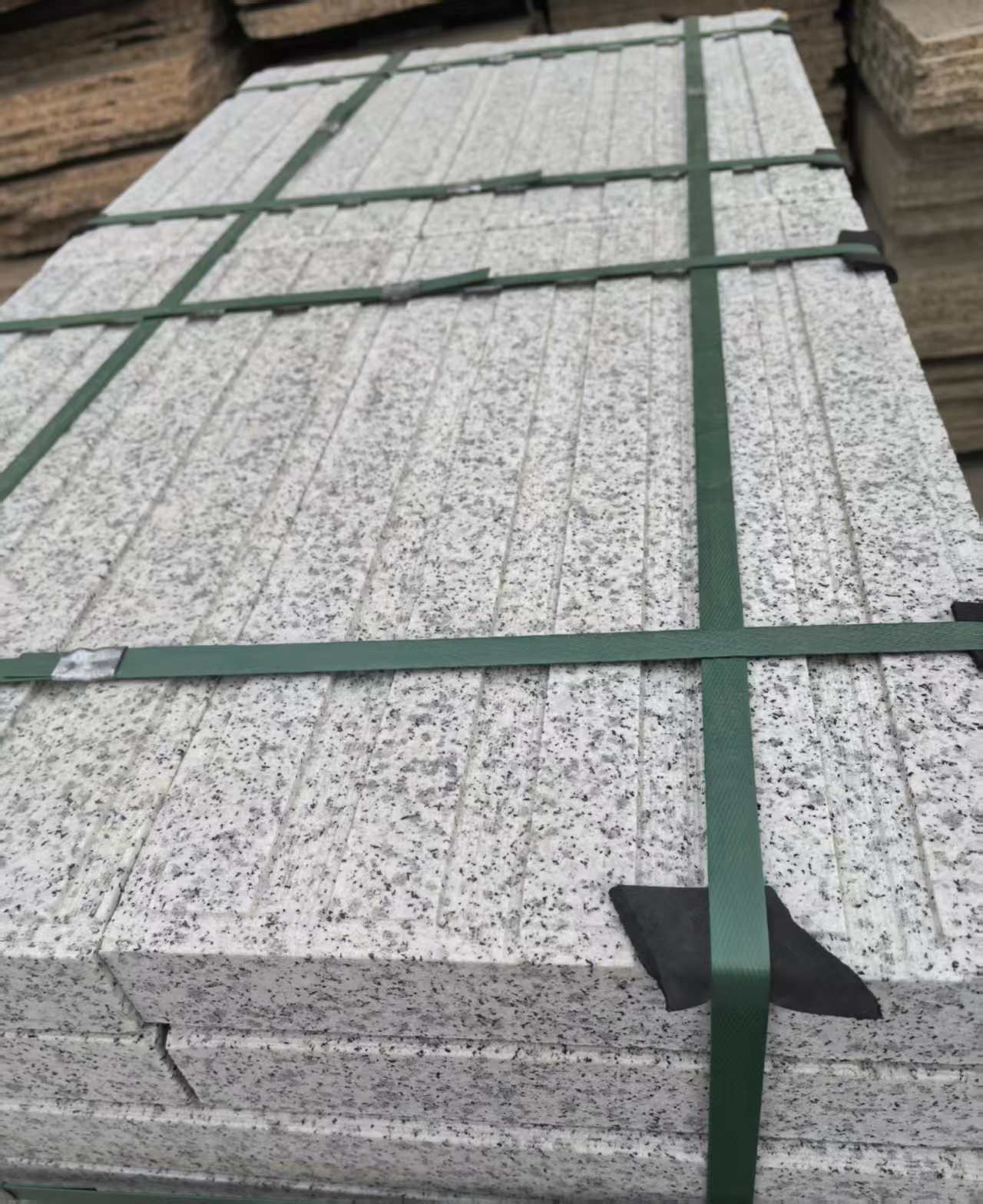 南充 白麻花岗岩直行盲道石，盲条，地铺石