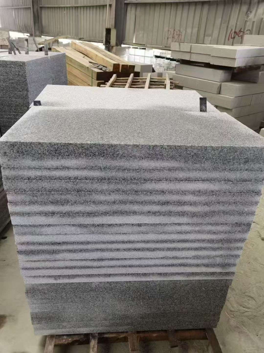 南充 芝麻白5公分火烧地铺成品，900*400，规格可定制