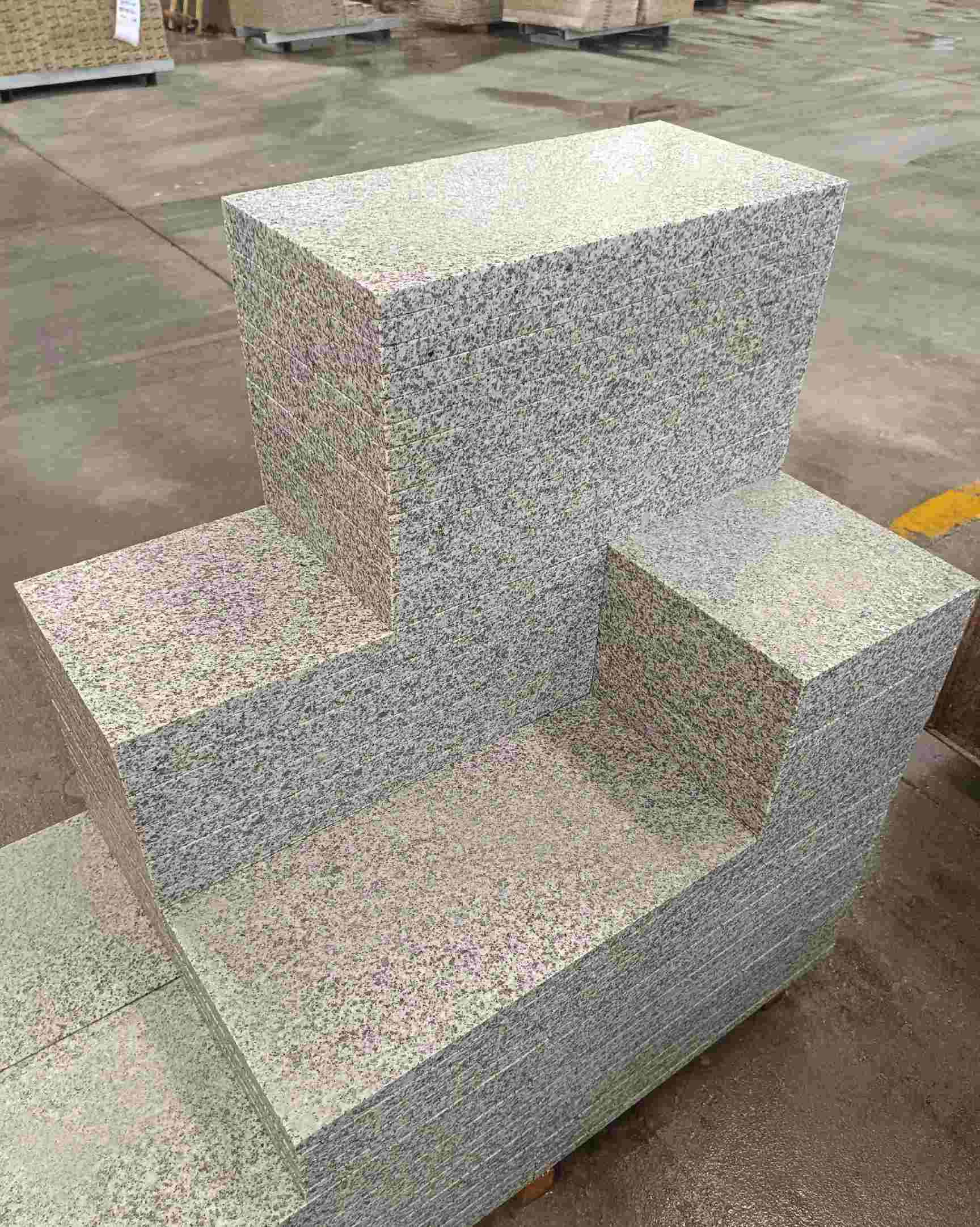 南充 白麻花岗岩荔枝面地铺石